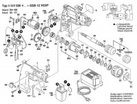 Bosch 0 601 930 403 Gsb 12 Vesp Cordless Impact Drill 12 V / Eu Spare Parts